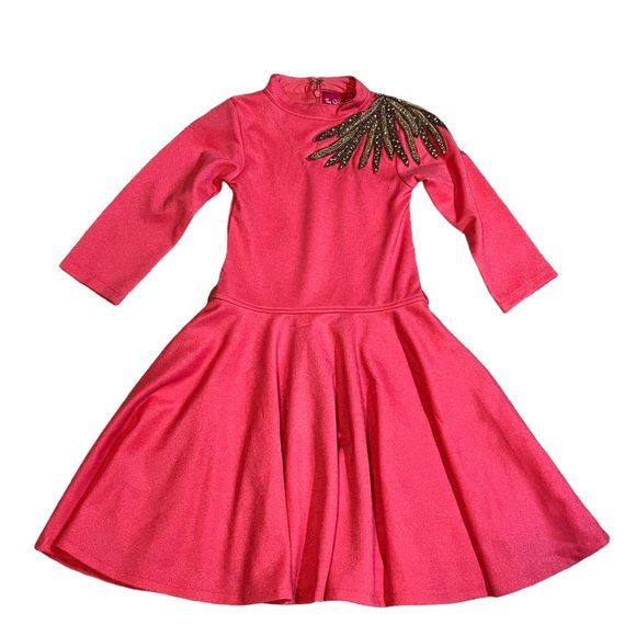 Tiny Queen Girl's Clothing Coral Pageant Interview or Appearance Dress 6-8 - Picture 1 of 7